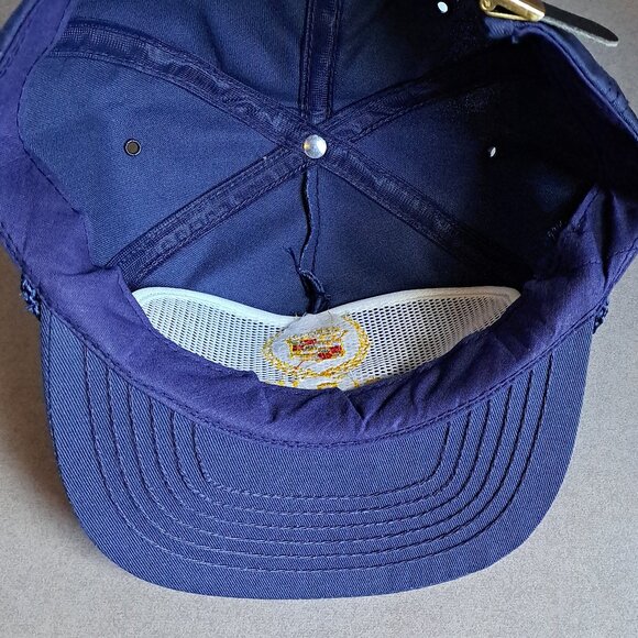 VINTAGE Cadillac Emblem: Gold Key USED Hat (Blue, Strapback, Automobile, Promo) - Picture 7 of 8